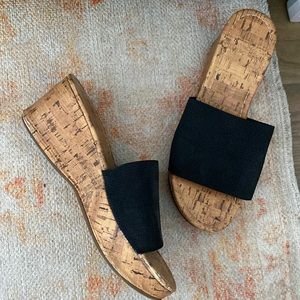 Urban Outfitters Black Wedges